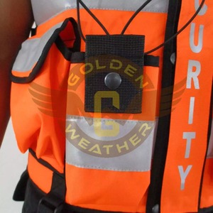 Gilet de sécurité personnalisé haute visibilité avec fermeture éclair avant poches multifonctionnelles vêtements de sécurité réfléchissants haute visibilité flash LED en polyester - Product Image 2