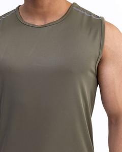 Streetwear nueva moda sólido sin mangas deportes camiseta personalizada hombres correr Fitness gimnasio chalecos camisa para hombres - Product Image 2