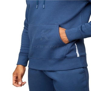 Survêtement décontracté à capuche pour homme, design unique et tendance, en molleton uni, 100% coton, respirant, écologique, pour l'hiver - Product Image 6
