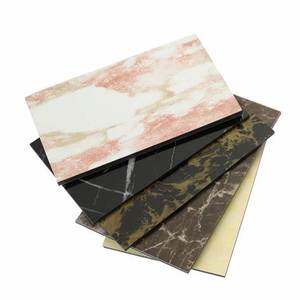 Color mármol blanco y negro ACP para decoración de paredes interiores Panel compuesto de aluminio de 3mm para muebles <span class=keywords><strong>ACM</strong></span> - Product Image 5