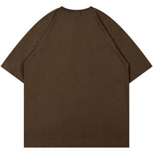 T-shirts pour hommes 300 Gsm Cotton Heavy Weight Plain Ras du cou T-shirts surdimensionnés personnalisés pour hommes High Street Style T-shirts pour hommes - Product Image 1