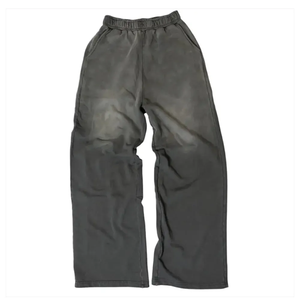 Acid Wash Vintage Winter Sweatsuit Zip-Up Sun-Faded Hoodie & <b>Sweatpants</b> <b>Set</b> for Men - Product Image 3