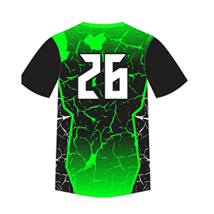 Maillot de baseball personnalisé OEM avec impression par sublimation, motif vert, deux boutons, avec nom et numéro personnalisés, vêtements d'équipe - Product Image 3