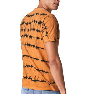 เสื้อยืดโอเวอร์ไซส์ลายมัดย้อมสำหรับวัยรุ่นชาย ไซส์ใหญ่ 220gsm เสื้อยืดแฟชั่นสตรีทขายส่ง เสื้อยืดชายหญิง เสื้อผ้าสั่งทำ - Product Image 6