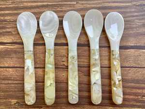 Offres spéciales ensemble de couverts en nacre de luxe fourchette à cuillère brillante pour la cuisine fine artisanat en osier de qualité supérieure du Vietnam - Product Image 3