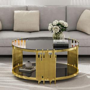 Nouvelle conception de table console de salon moderne écologique plaquée or pour la décoration de la maison, de l'hôtel et du restaurant - Product Image 6