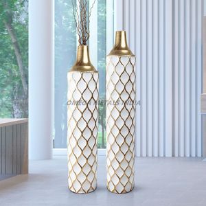 แจกันดอกไม้ตกแต่งระดับไฮเอนด์สำหรับจัดงานแต่งงาน รับผลิตแบบ OEM พร้อมบริการสร้างแบรนด์และบรรจุภัณฑ์ จำหน่ายส่งจำนวนมาก - Product Image 6