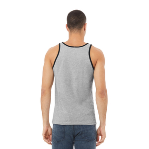 Bella + toile femmes doux Tri-Blend Spandex athlétique débardeur chiné gris Racerback Jersey imprimé respirant tricoté - Product Image 5