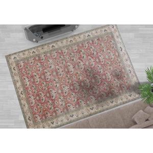 Tapis imprimé à motifs floraux - Décoration d'intérieur de style vintage, avec tapis à poils doux - Product Image 1