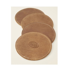 Best Manufacturer <b>Leather</b> Product Best Quality <b>Leather</b> Coaster for Home Personalized Use Handmade Coaster Customize Logo - Product Image 3