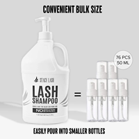 Shampooing moussant hydratant pour extensions de cils, végétalien, sans cruauté, pH équilibré, sans parabène, sans bétaine, sans huile, 1US Gal