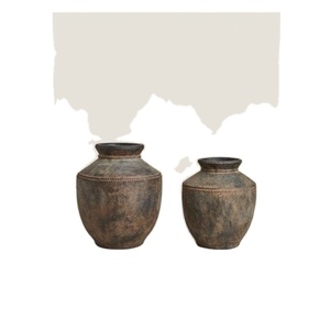Antique Minimalist Nordic Room Decor <b>Unique</b> Shape Modern Metal Antique Patina Tabletop Accessories High <b>Vase</b> for Home Decor - Product Image 1