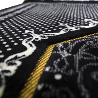 Nouveau design tapis de prière classique musulman tapis luxe écrasé velours bourgogne pas cher vente en gros tapis de prière islamique