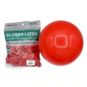 Party Love <b>Latex</b> Balloons 25cm <b>Red</b> Vivid Color For Decoration - Product Image 2