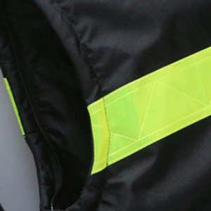 Venta caliente chaqueta de trabajo de seguridad ligera de alta visibilidad con logotipo personalizado característica impermeable hecha en Pakistán - Product Image 4