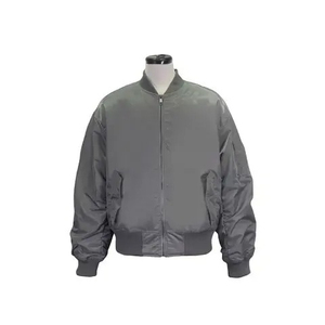 Customized Logo Men's Canvas Stand Collar Bomber <b>Jacket</b>-Autumn Winter Casual <b>Slim</b> <b>Fit</b> OEM Service - Product Image 1