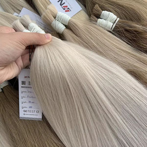 Precio de fábrica Extensiones de cabello a granel Cabello vietnamita Doble ahogamiento 100 gramos Colores oscuros 24 pulgadas - Product Image 1