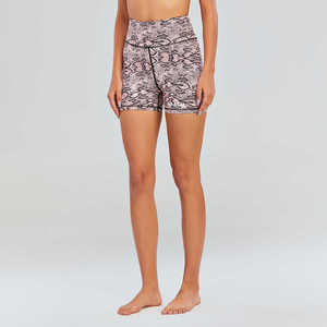Logotipo personalizado Gimnasio Fitness Sets Sublimación Serpiente Imprimir Entrenamiento Cintura alta Yoga Control de barriga Mujeres Sublimación Legging Shorts - Product Image 1