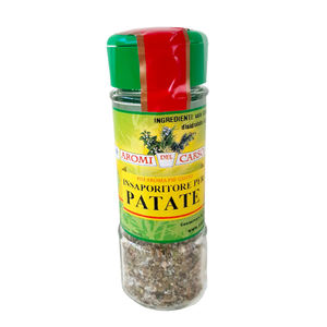 Aromi Del Carso Épices et Assaisonnements Séchés Mélangés en Granulés 40g X 6pcs Bouchons Verts/Rouges pour Pommes de Terre Fabriqué en Italie - Product Image 1