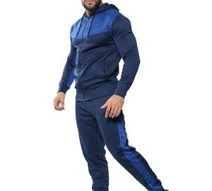 Conjunto Deportivo de Dos Piezas para Hombre, Venta al Por Mayor de Invierno, Transpirable, Suave, Absorbente de Sudor, de Poliéster/Algodón, para Correr - Product Image 2