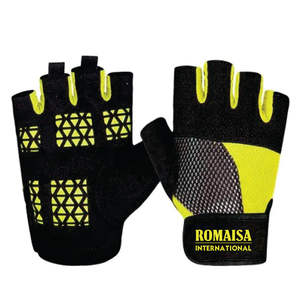 Customized Logo Half-Finger Fitness <b>Gloves</b> for <b>Men</b> Polyester Sports Gym Weightlifting <b>Gloves</b> - Product Image 6