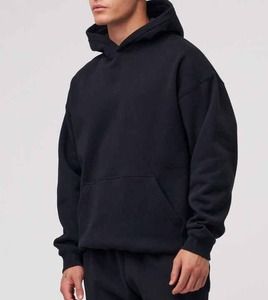 เสื้อฮู้ดดี้ทรงปกติ ผ้าฟลีซคอตตอน 100% หนานุ่มสองชั้น ลายเรียบ สีพื้น สำหรับฤดูหนาว เป็นมิตรต่อสิ่งแวดล้อม ไซส์ XL สำหรับผู้ชาย - Product Image 5