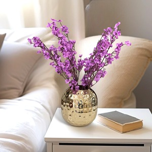 แจกันดอกไม้เหล็กตีลายสีทองสไตล์โมเดิร์น งานแฮนด์เมด สำหรับงานแต่งงาน ตกแต่งบ้าน เพิ่มความหรูหรา ดูมีสไตล์ - Product Image 3