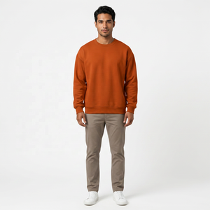 Sudadera con Capucha Unisex Extra Grande, Bordada, de Color Sólido, Tejida, Informal para Invierno, de Manga Larga - Product Image 4