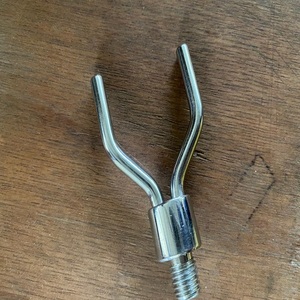 Mini support de canne à carpe en acier inoxydable portable avec petit repose-canne fileté en aluminium facile à monter pour les applications de pêche légères - Product Image 1