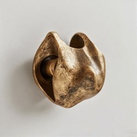 Bouton de porte rond AntiqueTone en métal usé commode esthétique placard tiroir poignée pour Villa hôtel meubles appartement