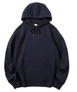 Alta calidad OEM ODM hombres sudaderas con capucha de algodón pesado logotipo personalizado gota hombro liso Streetwear sudaderas - Product Image 2