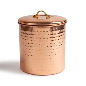 Pot de conteneur de stockage en métal de qualité supérieure pour l'utilisation décorative de restaurant d'hôtel de cuisine de fruits secs pour les épices - Product Image 6