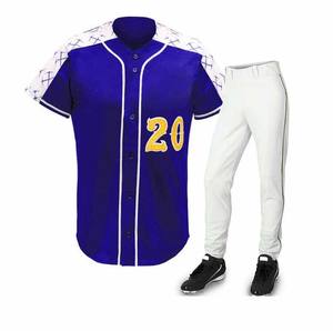 เสื้อเบสบอลและซอฟต์บอลสำหรับผู้ชายเสื้อทีมระบายอากาศได้ดีพิมพ์ลาย - Product Image 2