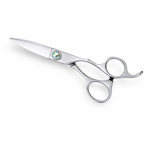 Ciseaux de coiffure de luxe 6,5 pouces en acier inoxydable, ciseaux de barbier avec vis en cristal, outil de coiffure professionnel pour salon, OEM - Product Image 1