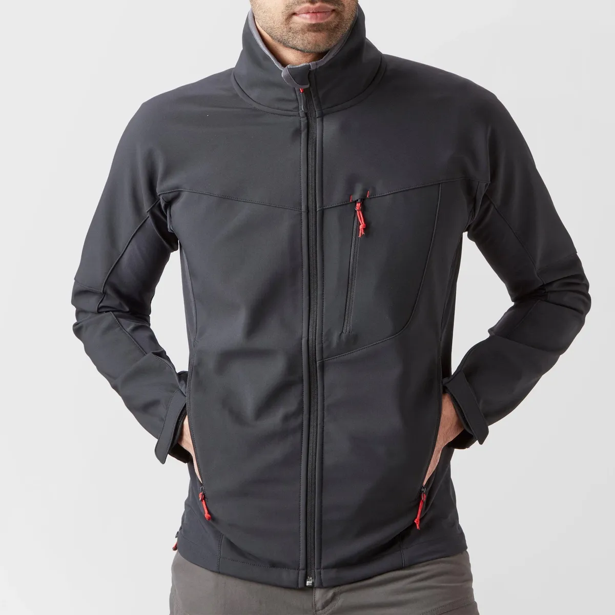 Fournisseur d'usine Veste softshell avec logo personnalisé Vestes softshell à fermeture éclair à l'avant les plus vendues à vendre