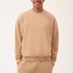 สเวตเชิ้ตสำหรับผู้ชายและผู้หญิงเสื้อสเวตเชิ้ตแบบสั่งตัดผ้าคอตตอน95% 260กรัมผ้าสแปนเด็กซ์5% ใช้ได้ทั้งชายและหญิง - Product Image 4