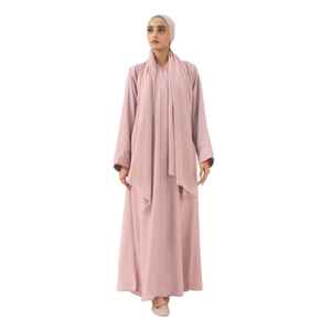 2025 New Eid Abaya Designs Georgette/Nida Fabric Anti-Wrinkle Kimono Abaya Dresses Women Muslim Modest <b>Islamic</b> <b>Clothing</b> - Product Image 1