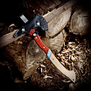 ขวานดามัสกัสขวานปลอมแปลงขวานขวานตั้งแคมป์แบบมืออาชีพงานตามสั่ง - Product Image 6