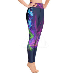 Leggings pour femmes avec logo personnalisé, vêtements de fitness, compression, taille fine, taille haute, pantalon de yoga - Product Image 3