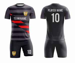 Derniers modèles d'uniformes de football personnalisés légers à manches courtes 2026 |   Maillots sublimés respirants |   Kits OEM - Product Image 3