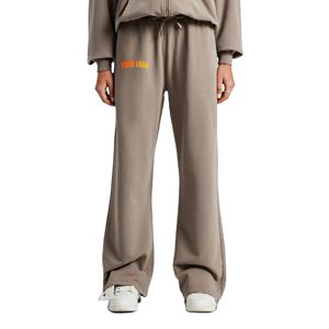 Venta caliente artículo 100% algodón pantalón de mujer peso pesado 500GSM ajuste suelto acampanado pierna ancha Hip Hop señoras pantalones de chándal - Product Image 1