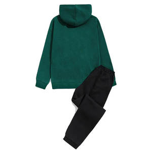 Conjunto personalizado de Sudadera con capucha y pantalones acampanados, chándales de invierno con serigrafía de fabricantes - Product Image 2