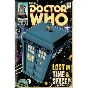 Affiche murale de bande dessinée TARDIS pour Doctor Who, style moderne - Product Image 2