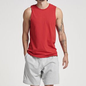 Vêtements de sport à manches courtes personnalisés pour hommes chemise sans manches entraînement sportif de gymnastique jogging vêtements de sport de fitness débardeur pour hommes vente en gros - Product Image 1