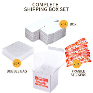 Juego de cajas de cartón corrugado blanco, caja de embalaje para tazas, fiesta de cumpleaños, regalo de Navidad, caja de embalaje, artesanías Diy, taza de café de vidrio - Product Image 3