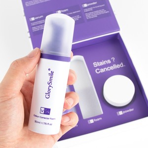 Kit de Blanqueamiento Dental V34 Purple, Corrector de Color, Espuma, Suero en Polvo, Anti-Manchas Amarillas, Pasta Dental Portátil, Orgánica, Sin Flúor - Product Image 2