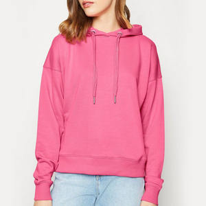 Sweat-shirt à capuche décontracté pour femme, en molleton, à épaules tombantes, tendance streetwear, pull oversize - Product Image 5