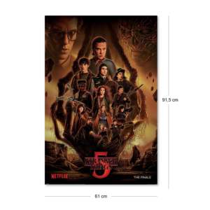 Stranger Things Season 5 <b>Poster</b> Modern Design 61x91.5 cm Wall Decor-the Finale Chapter Eight the Rightside up - Product Image 2