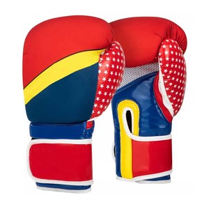 Guantes de boxeo de cuero PU de marca con logotipo personalizado Guantes de entrenamiento/campeonato de estilo vintage - Product Image 4
