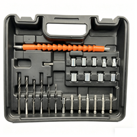 Perceuse à percussion sans fil 21V 1.2Ah avec batterie au lithium, kit de perceuse-visseuse, accessoires complets, boîte à outils, couple maximal de 18 Nm, vitesse variable